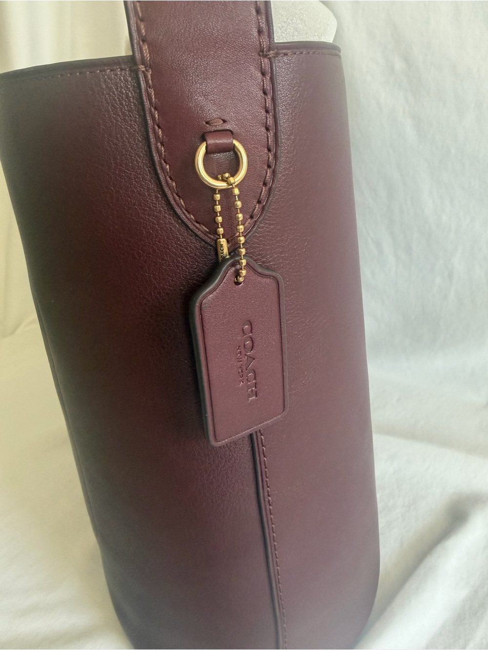 Coach Bleecker Bucket Bag - Merlot - Picture 6 of 9